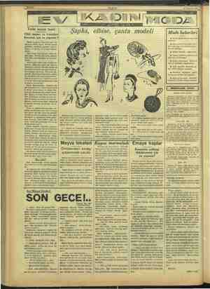    i AKŞAM Yi Temmuz 1937 Tuzlu suyun tesiri Cildi, saçları ve tırnakları korumak için ne yapmalı ? Deniz ve güneş banyoları