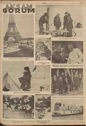    Xi Temmuz 1937 AKŞAM Sahife 9 Eifel kulesi ile Paris sergisinden bir görünüş Sivas-Erzurum Hattında inşaat faaliyeti El...