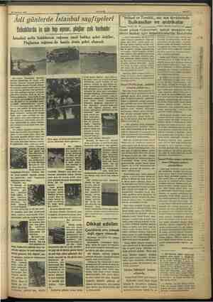    Si 28 Temmuz 1937 mL a AKŞAM i Adi günlerde Istanbul sayfiyeleri Sokaklarda in cin top oynar, plajlar çok tenhadır İstanbul