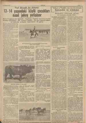   —— 10 Ağustos 1987. , AKŞAM Sahife 7 13-14 yaşındaki köylü çocuklar nasıl jokey yetişiyor Saim Pulatkan bir idealdir. -...