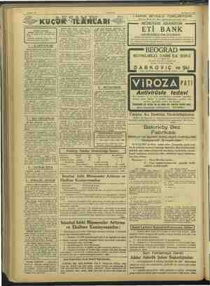    Sahife 10 AKŞAM 29 Ağustos 1937 KÜÇÜK İLÂNLAR | AKŞAM okuyucuları arasında en || emin, en süratli ve en ucuz ilân vası-...