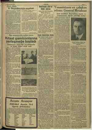    18 Teşrinievvel 1937 AKŞAM SİYASI İCMAL: B. Stoyadinoviçin seyahati Yugoslavya Başvekil ve Hariciye azırı Dr. Sti inoviç'in