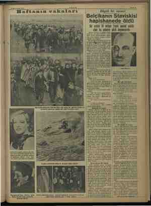    22 Kânunusani 1938 AKŞAM Bahife 9 — Haftanın vakaları : Hollivutun meşhur yıldızlarından Ma- ron Davis gazetecilik yapmak