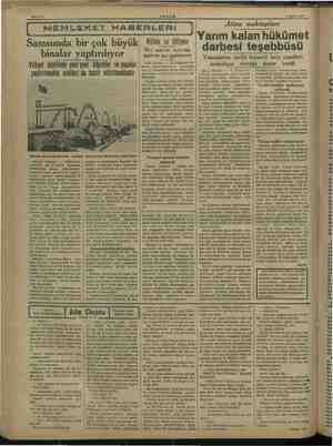    6 Şubat 1938 e ir si ii iki Kisin su itiş binalar yaptırılıyor Vilâyet dahilinde yeni yeni Köprüler ve şosalar |...