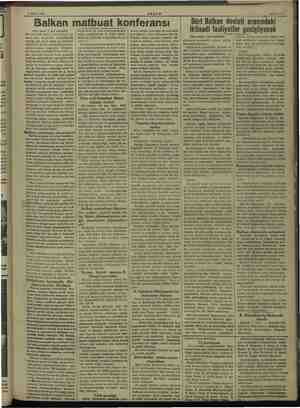  8 Nisan 1938 AKŞAM - Balkan matbuat konferansı (Baş tarafı 1 inci sahifede) #ki denilecek kadar yeni olmakla be- Taber daha