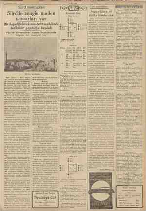    7 Buztran 1928 Siird mektupları Siirdde zengin maden damarları var Bir heyet gelerek muhtelif mahilerde ; ” tedkikler...