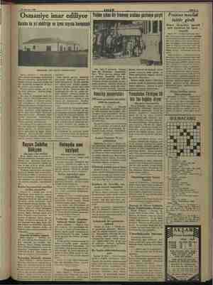  ı ; t v9 Maziran 1939 ASLEN Bahife 13 smaniye imar ediliyor | Yoldan çıkan bir tramvay arabası gazinoya çarplı | Fransız...