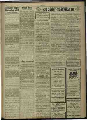    24 Temmuz 1938 Almanyanın Ingiliz Iktisad Vekili PM . .g: (Baş tarafı 1 inci sahifede) hükümetine teklifi olmuş, ari gi...
