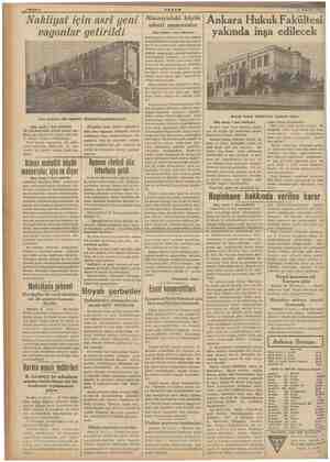  Sehit AKŞAM gm m Ti Ağustos 1938 Almanyadaki büyük | Ankara Hukuk Fakültesi yakında inşa edilecek Nakliyat için asri yeni...