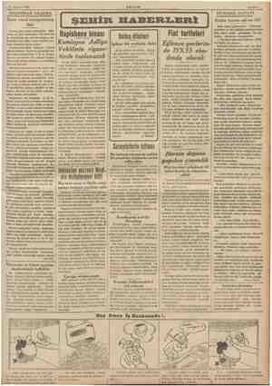   25 Ağustos 1938 Sahife 3 AKŞAMDAN AKŞAMA Gene esnaf cemiyetlerine dair Geçen gün esnaf cemiyetleri hak- kında bir yazı...