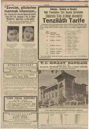  22 Teşrinlevvel 1988 “Zevcim, gözlerine Üsküdar - Kadıköy ve Havalisi MA eniyi Halk Tramvayları Türk Anonim Şirketinden on