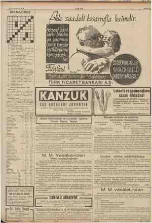    > "Teşrinievvel 1938 E BULMACAMIZ | Mira 9 Soldan sağa : 1 — Insan topluluğu. — Azerbaycan halkı, — Tersi efendi olur - Bir