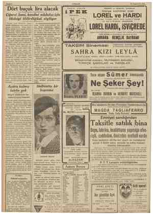  Bahife # Dört buçuk lira alacak 25 'Teşrinievvel 1938 Çiğerci Sami, kendini müdafaa için Hüdaiyi öldürdüğünü söylüyor İ Üçgün