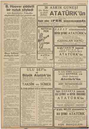  “B. Hoover şiddetli isani 1938 bir nutuk söyledi - Eski Reisicümhur, Yahudiler aleyhindeki tedbirleri protesto etti Toronlo
