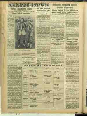    Ankara muhte. Yili cumartesi ve pazar günleri İs tanbul muhteliti ile üstüste İki maç yaptı. Bunlardan birincisini — (2-1)
