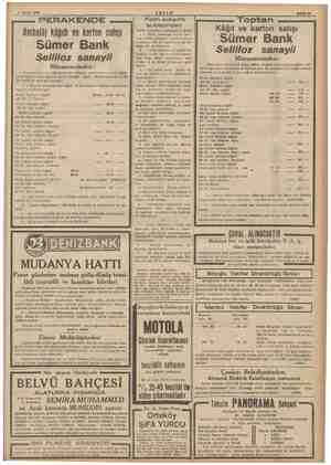    Mayıs 1939 a PERAKENDE Ambalâj kâğıdı ve karton Satışı Sümer Bank Selliloz sanayii Müessesesinden : miz, 1/6/1939...