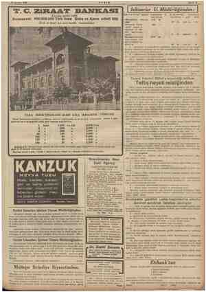 20 Ağustos 1939 Sermayesi: 100.000.000 Türk Ilra PARA BİRİKTİRENLERE 28.800 LİRA İKRAMİYE VERECEK Ziraat Bankasında kumbaralı