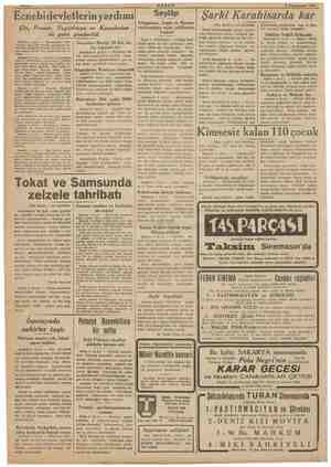    ama Ecnebidevletlerin yardımı Çin, Fransa, Yugoslavya ve Kanadadan da para Ankara 4 (A.A.) — Chünkingden bildi- rildiğine