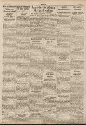  30 Nisan 1941 B. nutkunun Amerikadaki akisleri Gazeteler nutku iyi karşılıyarak İngiltereye süratle geniş yardım edilmesini