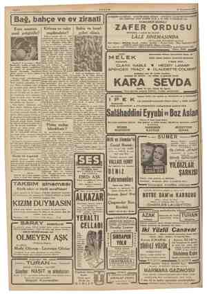  Sahte 4 AKŞAM rindevvel 1941 21 Teşi ii ( Bağ, bahçe ve ev ziraati Kirizma ne vakıt yapılmalıdır? Kirizma lima alt ve derin