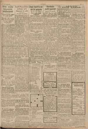    1918 müta- rekesinin nutkuna göre “Yıldönümü | Japonya ve sulh (Baş tarafı 1 inci sahifede) 2. Roosevelt dün mühim bir...