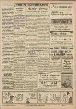  25 Kânünuevvel 1941 Bir Anadolulu aile Kurbanlık koyunlar Hamlet davası Son müdafaalar için muhakeme cumartesi gününe...