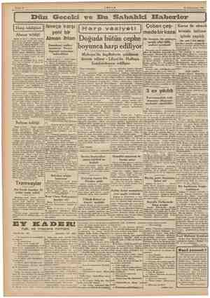  25 Kânunusani 1942 Sahife 7 ' ve v1 | İ O(Dün Geceki ve Bu Sabahki Haberler ( | Çoban çeş- | Karne ile ekmek tevziatı intizam