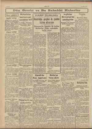    13 Nisan 1942 Dün Geceki ve Bu Sabahki Elfaberler Pahalılık ve Müttefikler taarruza ge- çecekler Bl Heleilmiz darbeler...