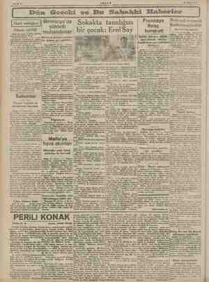  Sahife 7 aBŞAm x5 Nisan 1942 İ Dün Geceki ve Bu Sahahki Haberler | Birmanya'da kakta tanıdığ Fransaya yağ ve yapağı Harb o