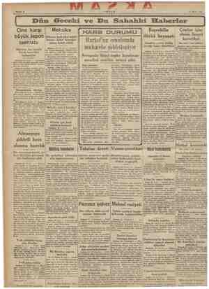    “Bir Amerikan i e Nar Se AŞA ü 4 - hife 3 i 5 ARŞAM , 2171 Mayıs 1942 İ ODün Geceki ve Bu Sahahki Haberler | Çine karşı...