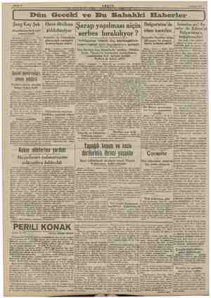     | 2 Haziran 1942 Sahife 3 | Dün Geceki vö Bu Sahahki Haberler | Şang Kay Şek Hava düellosu yapılm ası Bulgaristan'da — 7