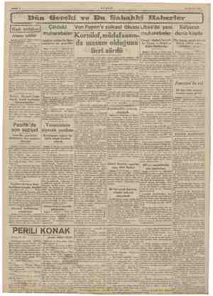  AKŞAM 10 Haziran 1942 | OBün Geceki ve Bu Sahabki Haberler Oo | - Er Çindeki İtalyanın muharebeler muharebeler | deniz kayıbı
