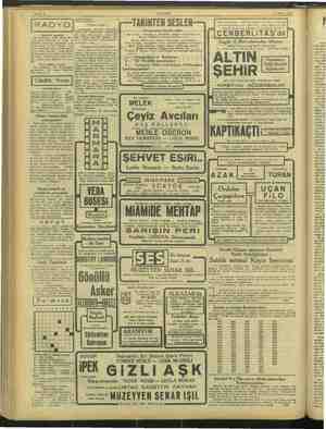  RADYO Borsa 16/2/943 flatleri Tarihten Sesler çıktı dial edebiyatımız ve hazırlanaca! — Avrupalılar ve Dağ — İlk Türklük eke