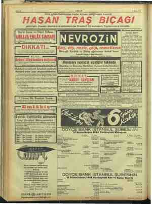    Sahife 8 AKŞAM 1 Nisan 194$ Dört gözle beklenilen Halis Alman çeliğinden mamül gelmiştir. Hasan deposu ve şubelerinde 10
