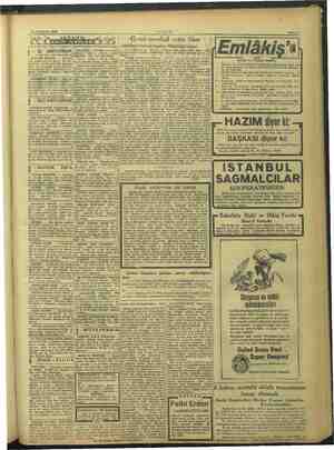    13 'Teşrinisani 1948 A Ca si inden Sahife 7 Gevri menkul satış ilânı YAK a w 4. ia E yaniyi Sandığı Müdürlüğünden: 16000