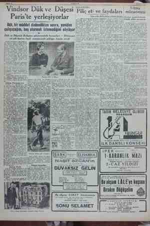    AM 18 Ekim 1945 Bidsor Dük ve Düşesi Paris'te yerleşiyorlar Dük, bir müddet dinlendikten sonra, yeniden Harbin iptidasından