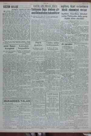    Sahife 2 AKŞAM 6 Kasım 1945 İngiltere, ticari vaziyetimize büyük ehemmiyet veriyor İngilizler Amerikan tütünleri yerine...