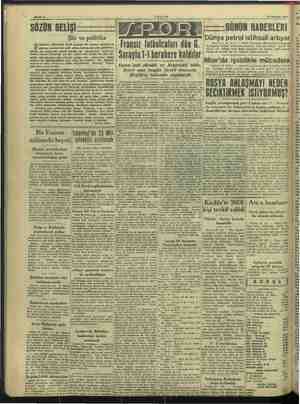    30 Hazıran 1946 A .. Ü ü | GÜNÜN HABERLERİ a MEYE ER Ee yeni petrol istihsali artıyor » sin üm a gi Fransız futbolcuları