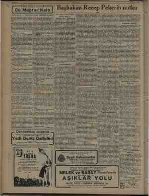    29 Ekim 1948. ” Başbakan Recep Pekerin nutku PEARL BUCK'in en son romanı Bu Mağrur Kalb | (Baş tarafı 1 inci ssahifede) . J