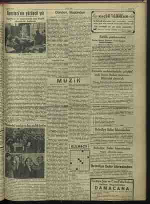  9 Şübe 1947 Anestezi'nin yüzüncü yılı | << Dünden, Bugünden Baştarafı 4 üncü sayfada) İiğillere ve Amer ve Amerika'da ilmi