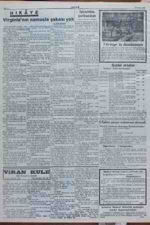    Bahife 6 23 Şubat 1948 HİKÂYE Virginia'nın namusla Bayın Ismi Pol'dü. Çocukken ismi takmışlardı; tablat sahibi le gi Se...