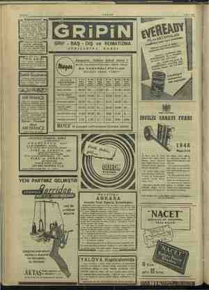    Sahife 8 AKŞAM Muhasebeci adresine yazılması. Za as İİ GRiP - BAŞ - DİŞ ve ROMATIZMA Ers: por, 4 şişe behzini 180 kilometre