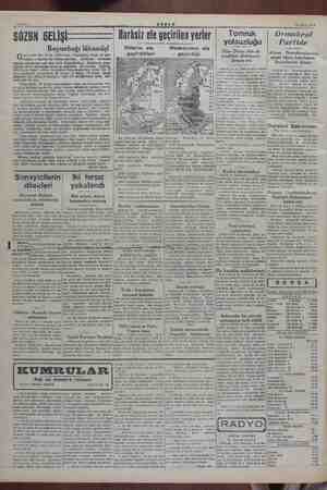  Sahife 2 AKŞAM 19 Mart 1948 SÖZÜN GELİŞİ Boyunbağı lüksmüş! Boyunbağı Ge gün Son Posta refikimizde de; sl geç- meyin...>...