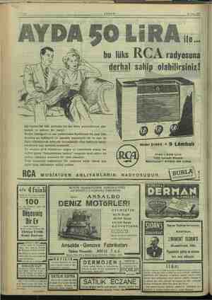    Sife 8 AKŞAM 10 Nisan 1948 bu lüks RCA radyosuna derhal sahip olabilirsiniz! .,e099908n 252 İşte mes'ut bir âile yuvasını