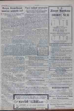    Rusya Amerikaya taarruz edebilir mi? Bir aa ni diyor ki: m bir harbe se bile netice her ” dan 17 Haziran 1948 AKSAM Yeni