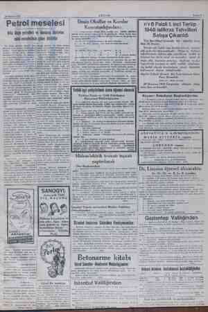    29 Haziran 1948 AKSAM Sahife*7 Petrol meselesi Orta Doğu petrolleri ve bunların Akdenize nakli meselesinde çıkan i...