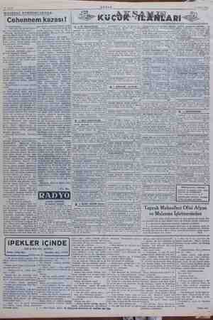    21 Mart 1949 AKŞAM Gühelihsin közası! “Kuk İLANLA RI <İ cevap ver. yaptın da boy yanındaki s1 RE aldırınız Gazetemiz...