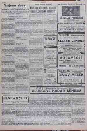    Sahife 4 AKSAM Yağmur duası Pre lee ea | > l | E ilmi Fiatların düşmesi, muhtelif | İsviçre'de kuraklık yüzünden ha kış...