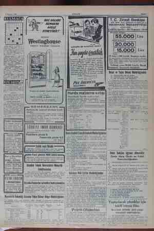    5 Haziran 1949 BUZ DOLABI © ALMAKTA ETMEYİNİZ MEŞHUR Westinghouse MARKALI DOLAPLAR YOLDADIR. — Bir nevi Telkihler, Tersi