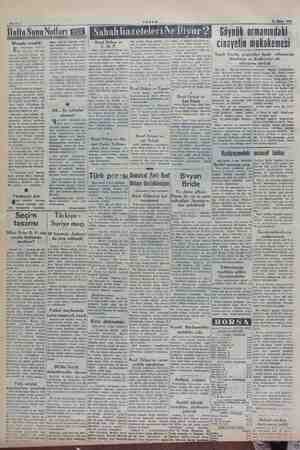  15 Ekim 1949 Sahife 2 Li '.. . N tl 1& SADO dal d yonu olar eva a v iz : | ; selen yolcular si ira RO büy've lor- 'Marşda...